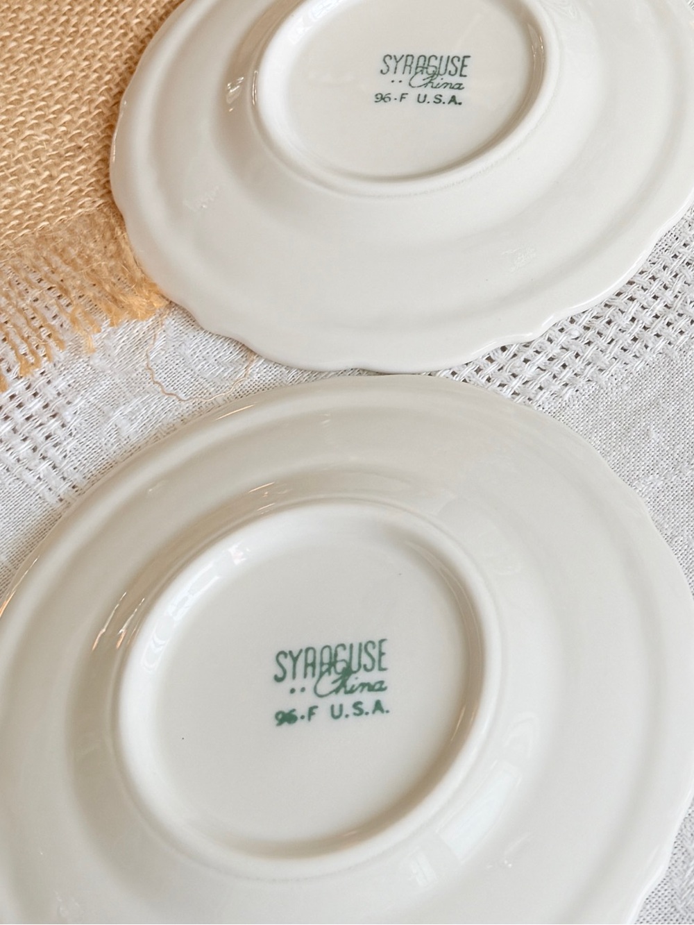 6 1950's Restaurant Bread and Butter Plates made in USA - Picture 13 of 13